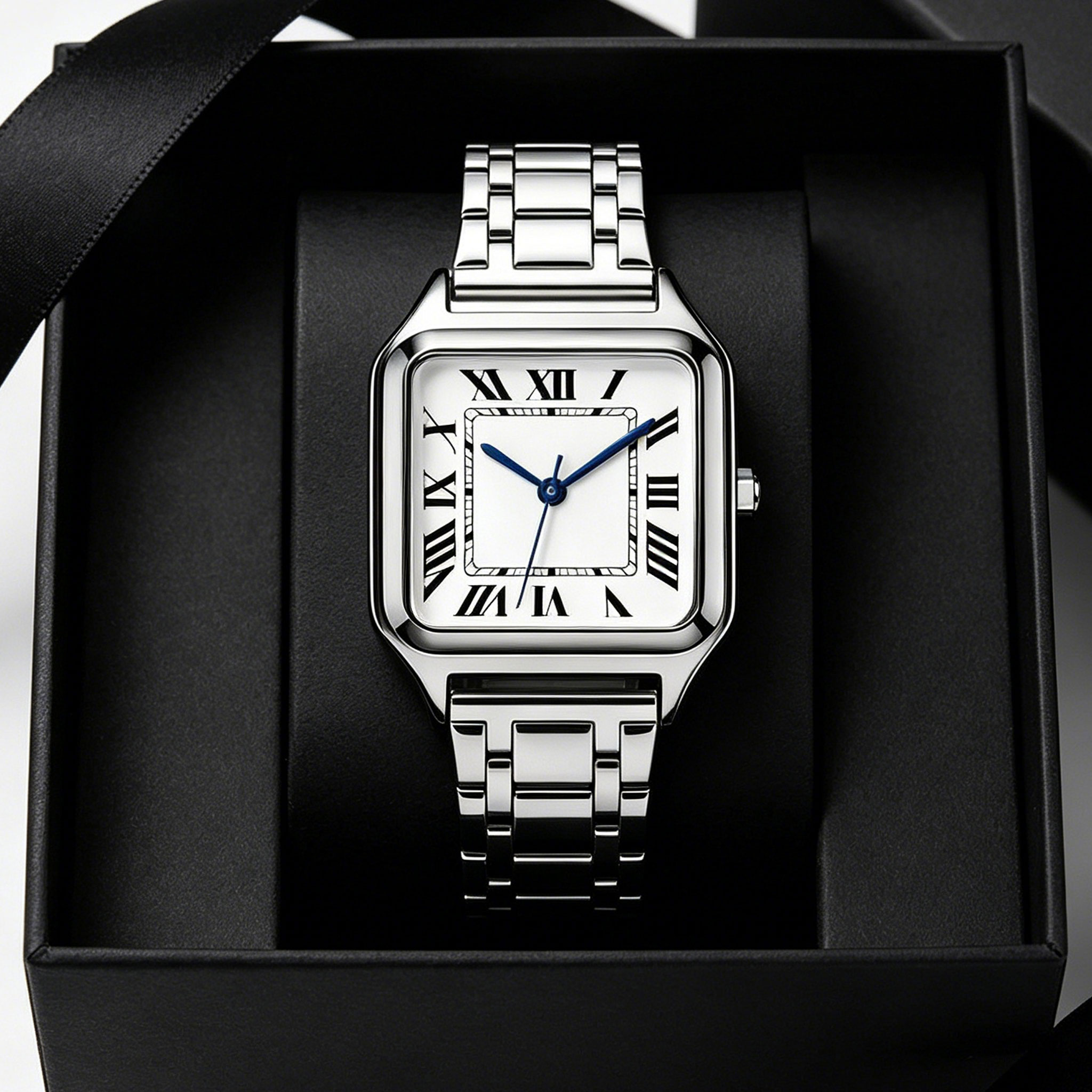 Cartier Watch Santos - Ladies' Square Luxury Watch, Arabic Text