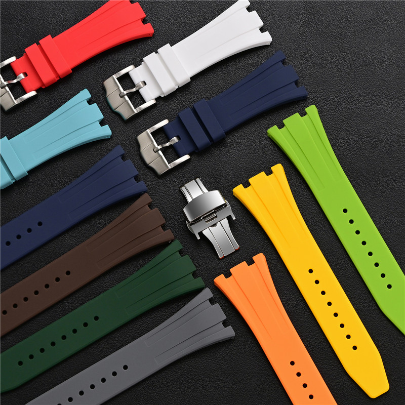 Rubber Silicone Strap 26mm for - Audemars Piguet Watch Royal Oak review and price