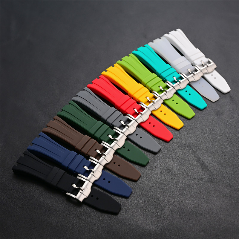 Rubber Silicone Strap 26mm for - Audemars Piguet Watch Royal Oak review and price