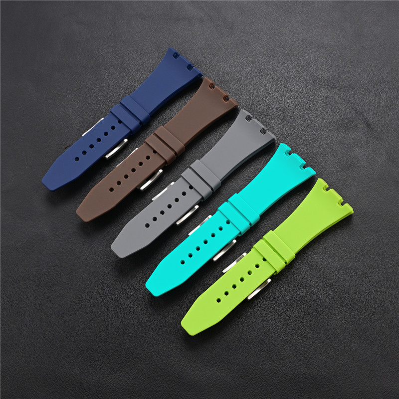 Rubber Silicone Strap 26mm for - Audemars Piguet Watch Royal Oak review and price