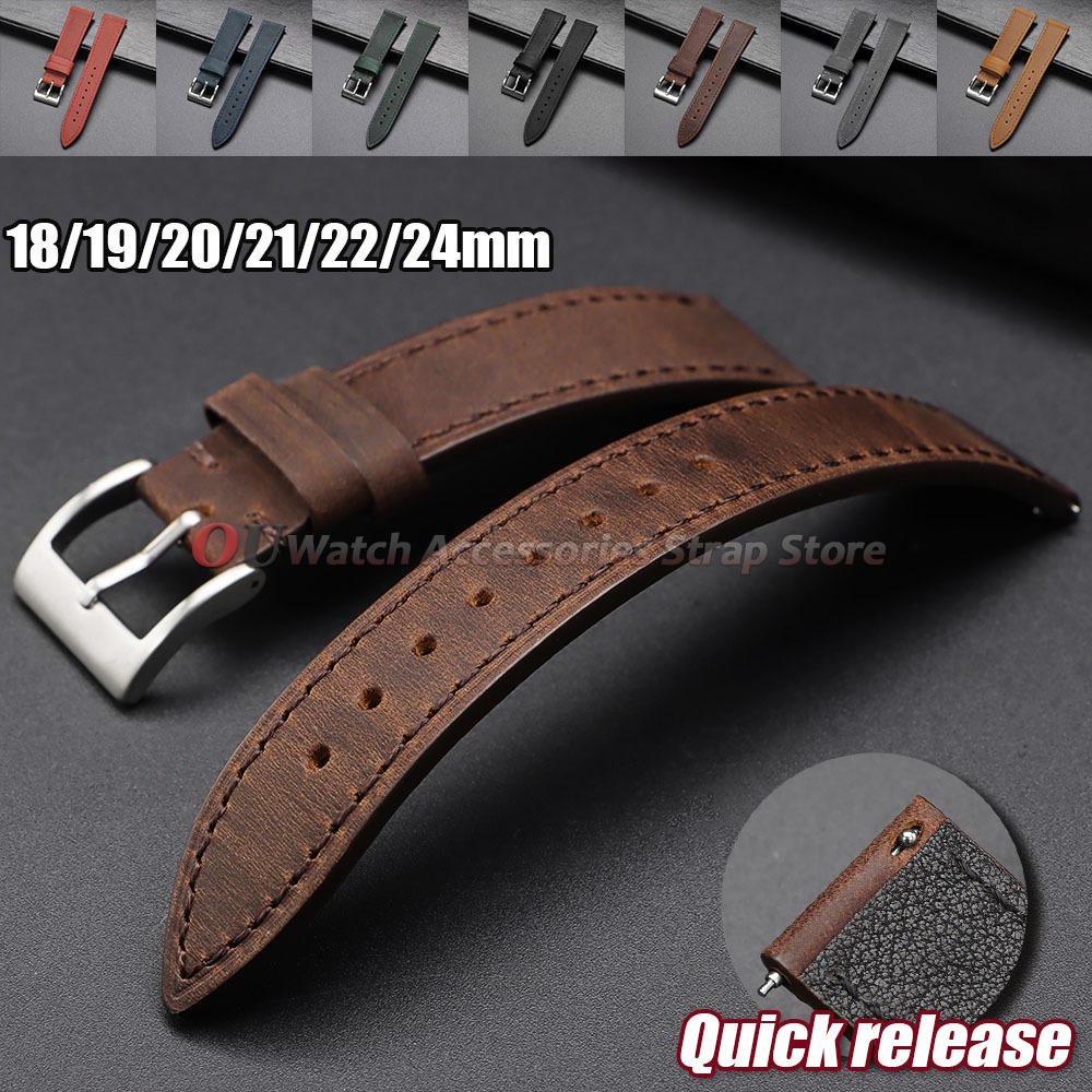 18mm 19mm 20mm 21mm 22mm 24mm  - Leather Strap Quick Release review and price