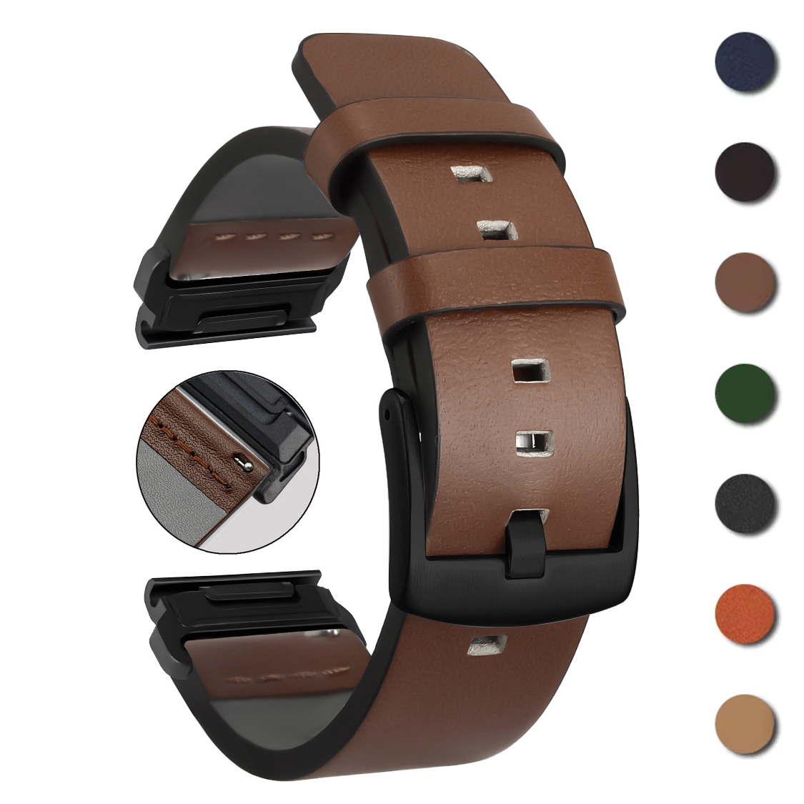 26mm 22mm Quick Fit Strap For  - Leather Strap Quick Release review and price